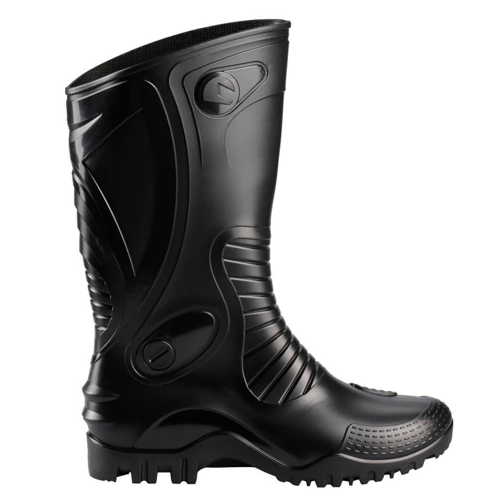 Bota de lluvia impermeable hombre negro Dakar – IDECAL COLOMBIA