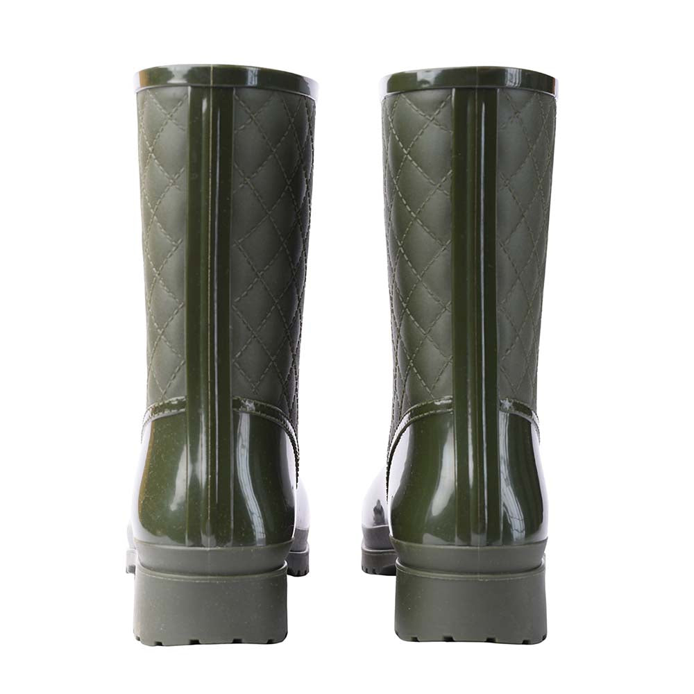 Bota de lluvia impermeable mujer verde Melissa
