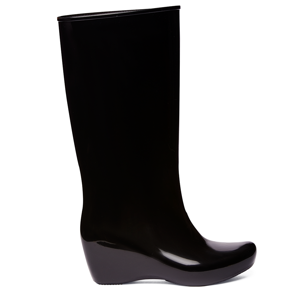 Bota de lluvia impermeable mujer negro Giulia